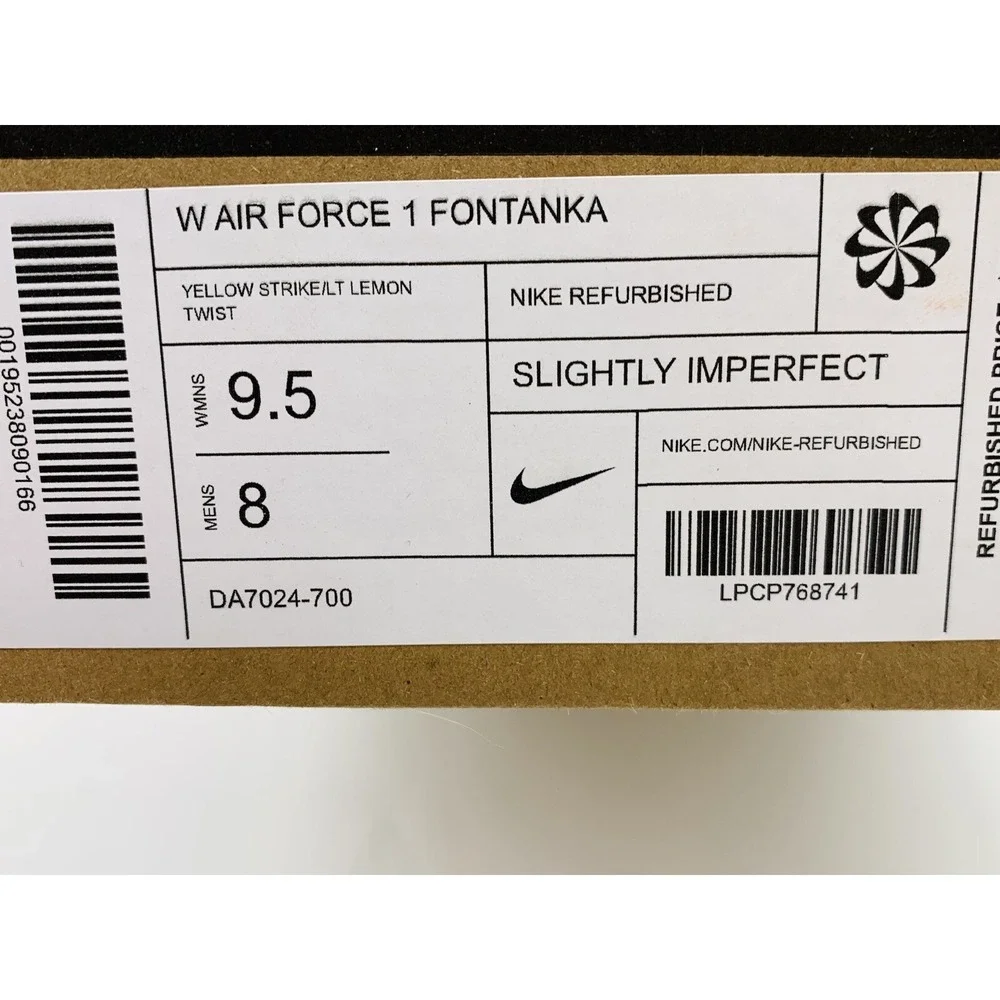 Women's Size 9.5- Nike Air Force 1 Fontanka *Professionally Refurbished by Nike*